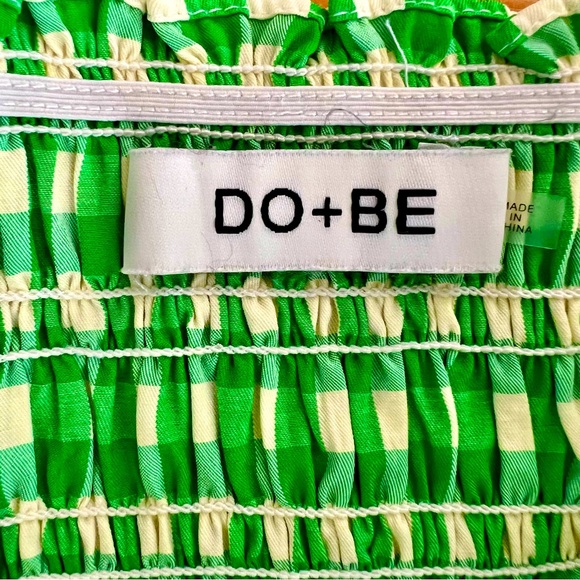 DO+BE Gingham Checked, Ruffled Mini Skirt, M - Picture 4 of 5